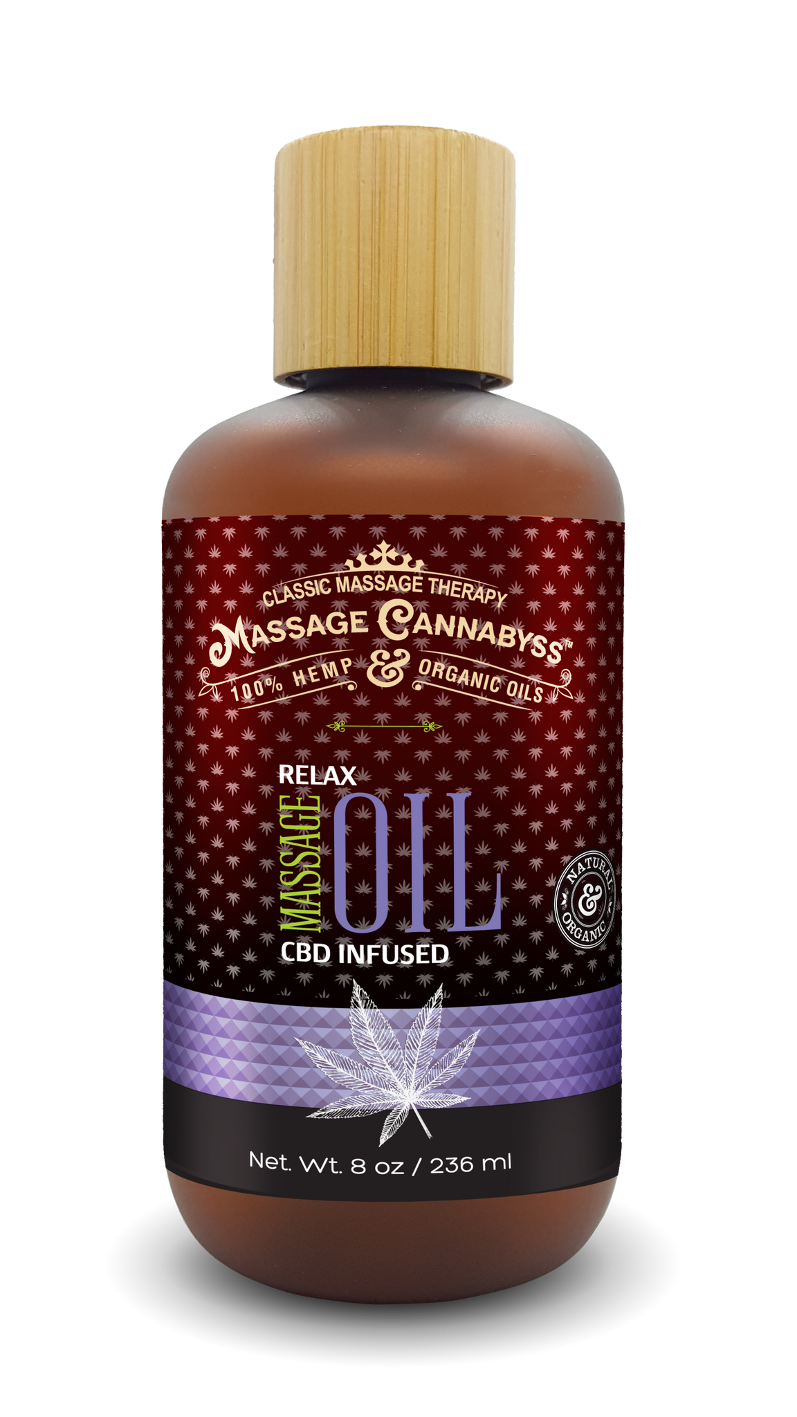 (8 oz) Professional Bottle - Relax CBD Massage Oil