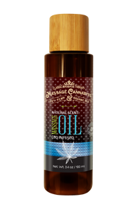 (3.4 oz) Retail Bottle - Unscented CBD Massage Oil