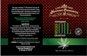 Peppermint - Wholesale Hemp Massage Oil