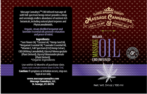 Relax - Wholesale Hemp Massage Oil