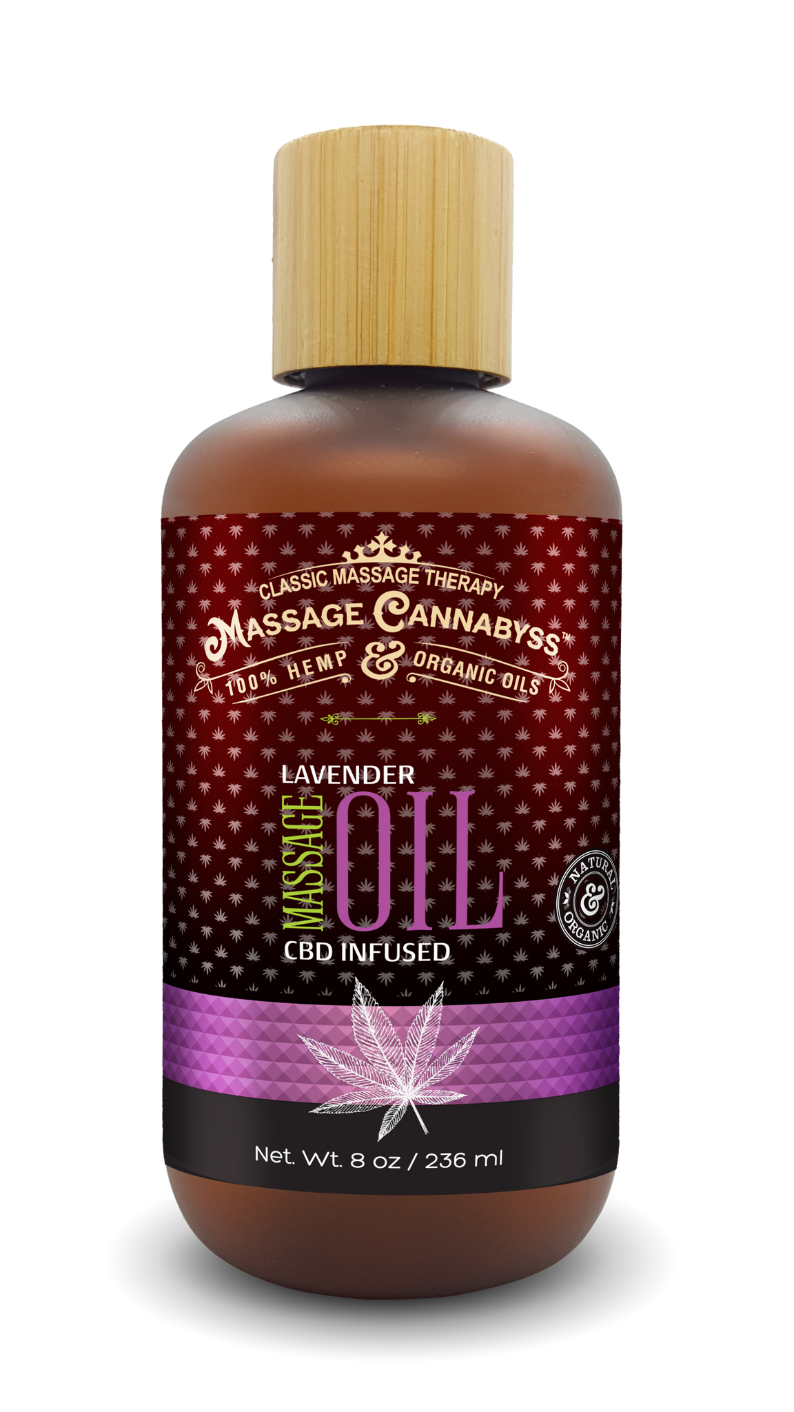 (8 oz) Professional Bottle - Lavender CBD Massage Oil