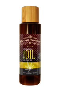 (3.4 oz) Retail Bottle - Lemongrass CBD Massage Oil