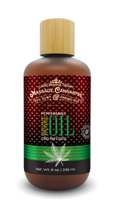 (8 oz) Professional Bottle - Peppermint CBD Massage Oil