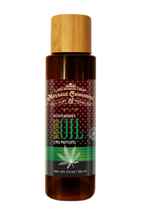 (3.4 oz) Retail Bottle - Peppermint CBD Massage Oil