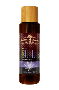 (3.4 oz) Retail Bottle - Relax CBD Massage Oil