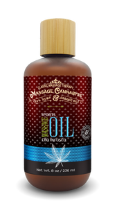 (8 oz) Professional Bottle - Peppermint CBD Massage Oil