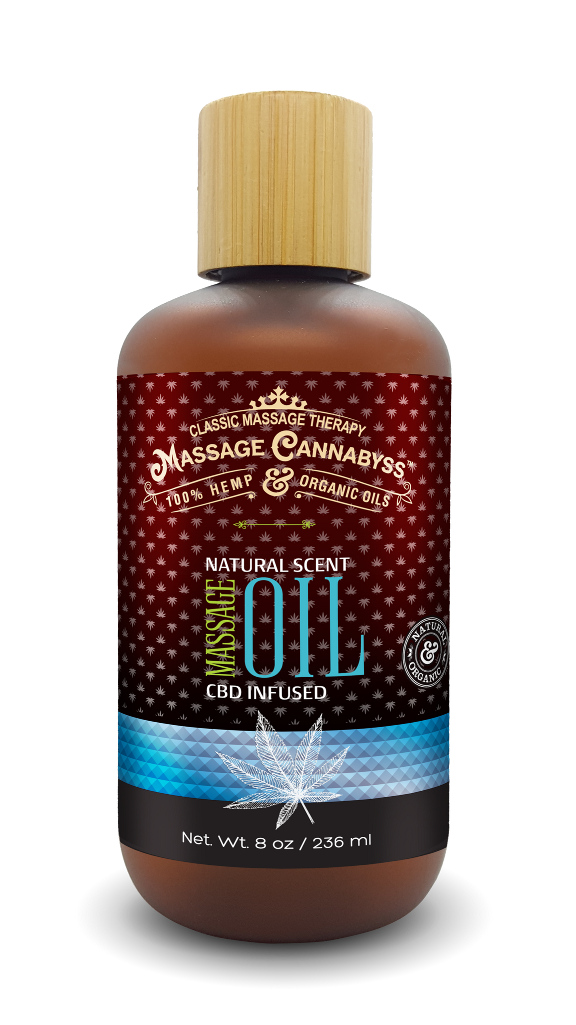 (8 oz) Professional Bottle - Unscented CBD Massage Oil